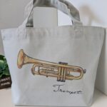 トランペットのトートバッグ