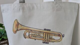 トランペットのトートバッグ
